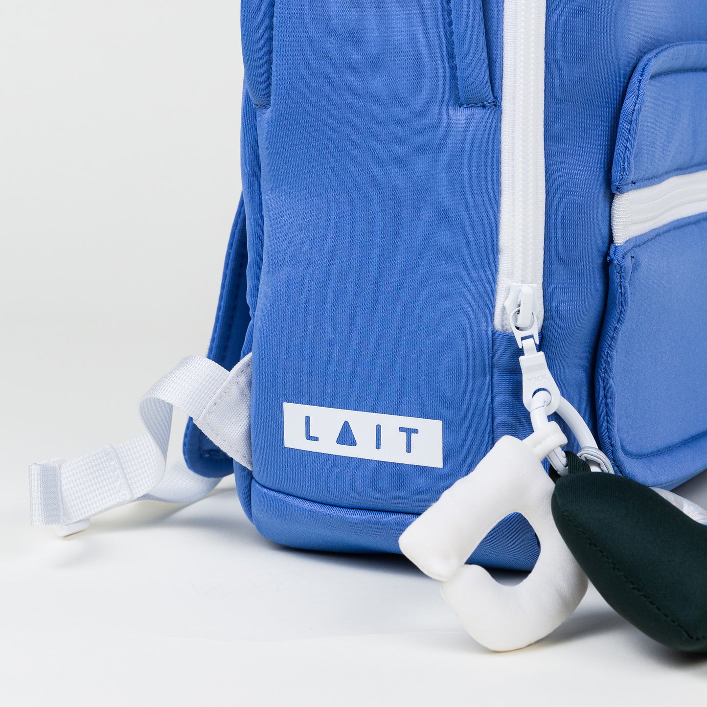 PLUSH PULL Bag Charm - White Letter-Laitdesign