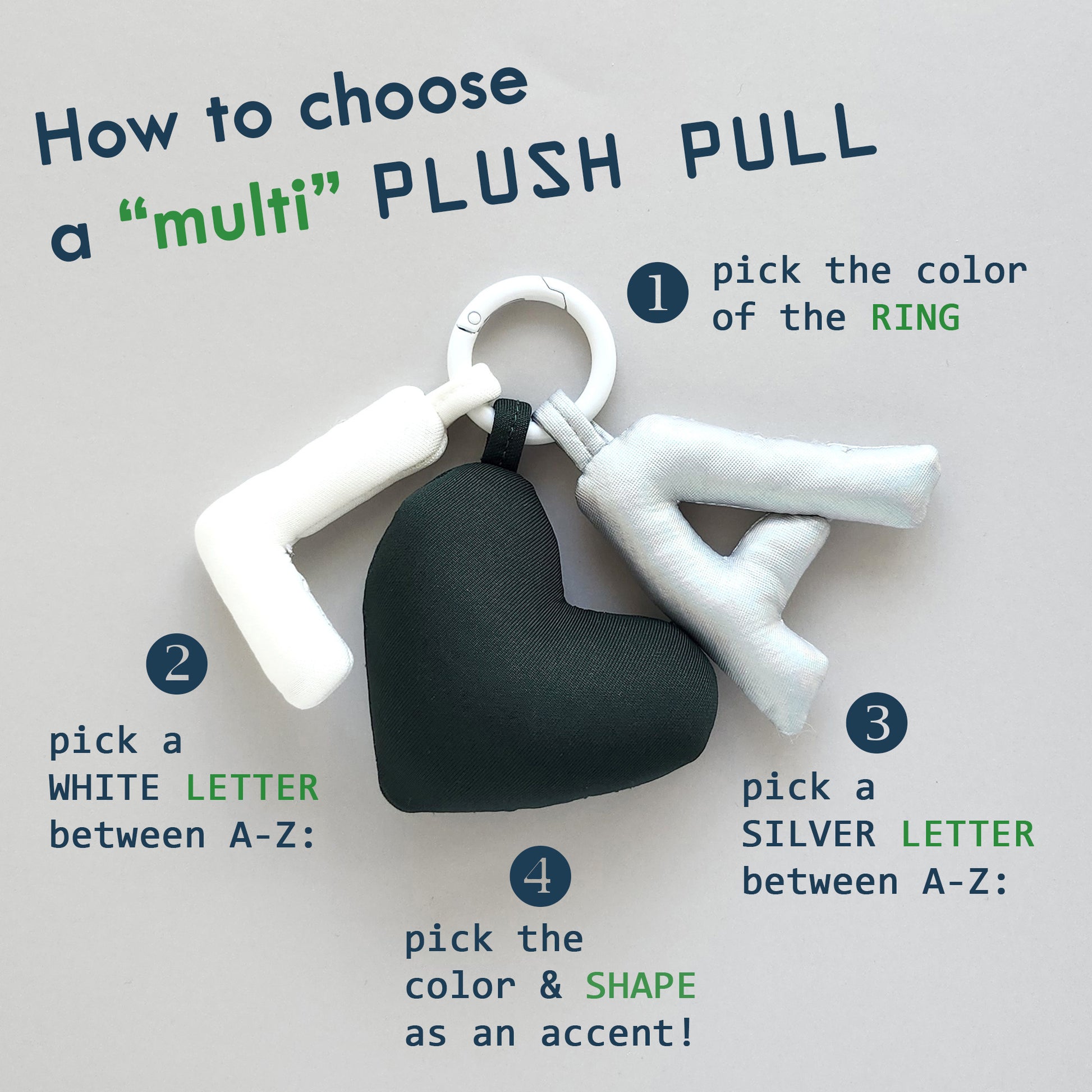 PLUSH PULL Bag Charm - Ring-Laitdesign