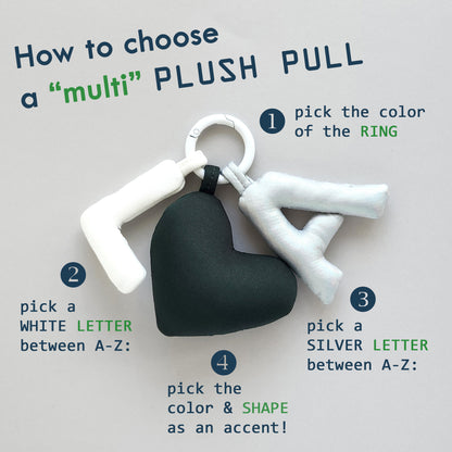 PLUSH PULL Bag Charm - Ring-Laitdesign