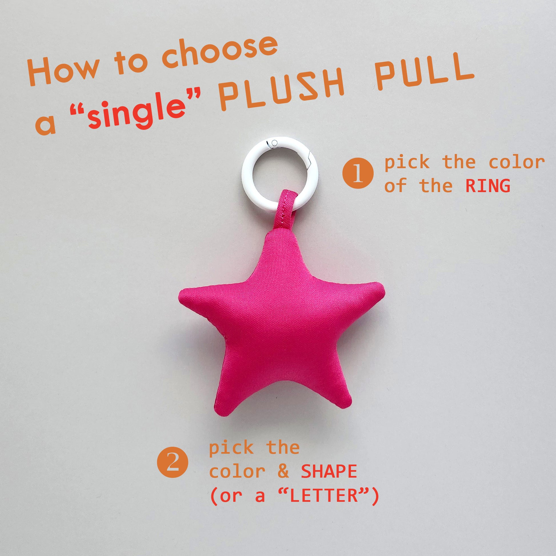 PLUSH PULL Bag Charm - Ring-Laitdesign